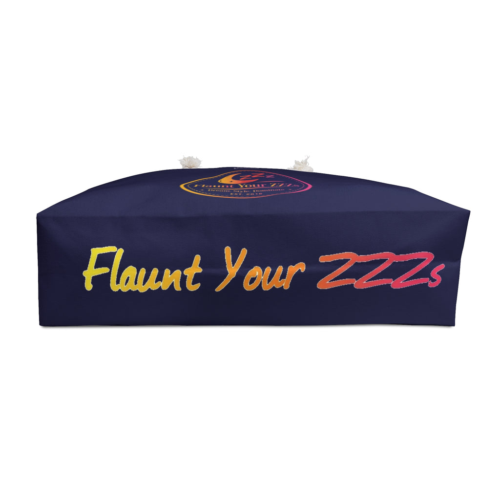 Weekender Bag - Navy 'Flaunt Your Zzzs' Travel Tote for Sleep & Relaxation (By DAMM Good Sleep)