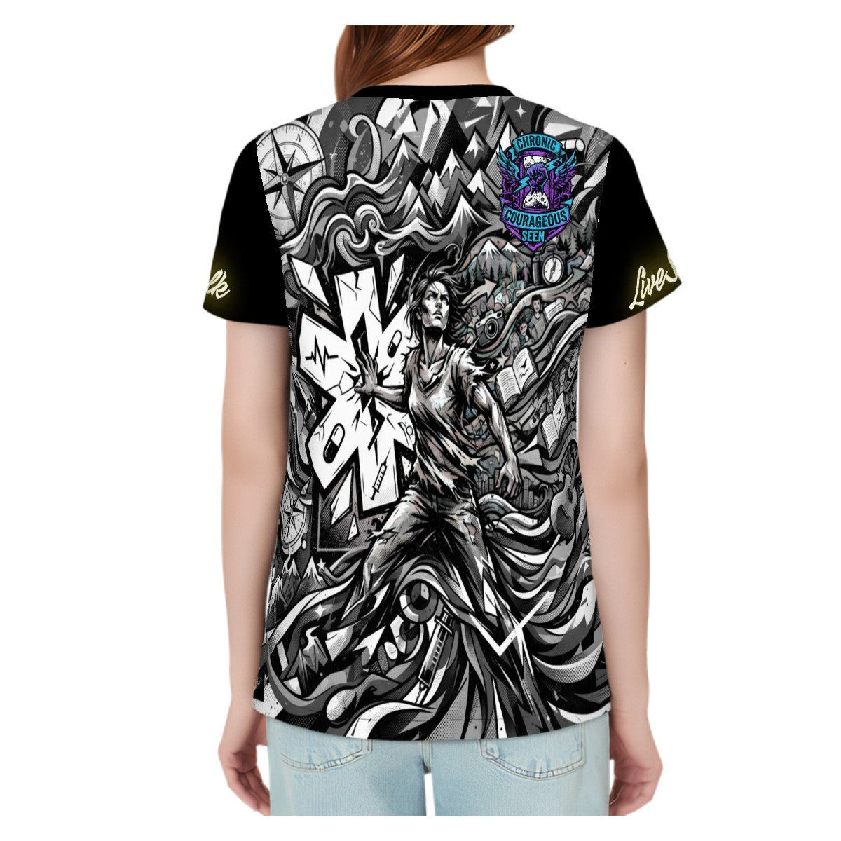 Chronic,Courageous,Seen. Women's Short Sleeve T-Shirt