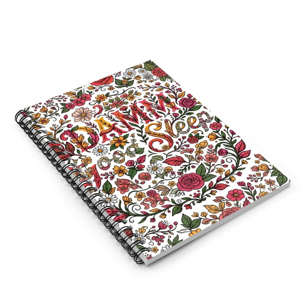 DAMM Good Sleep Floral Spiral Notebook