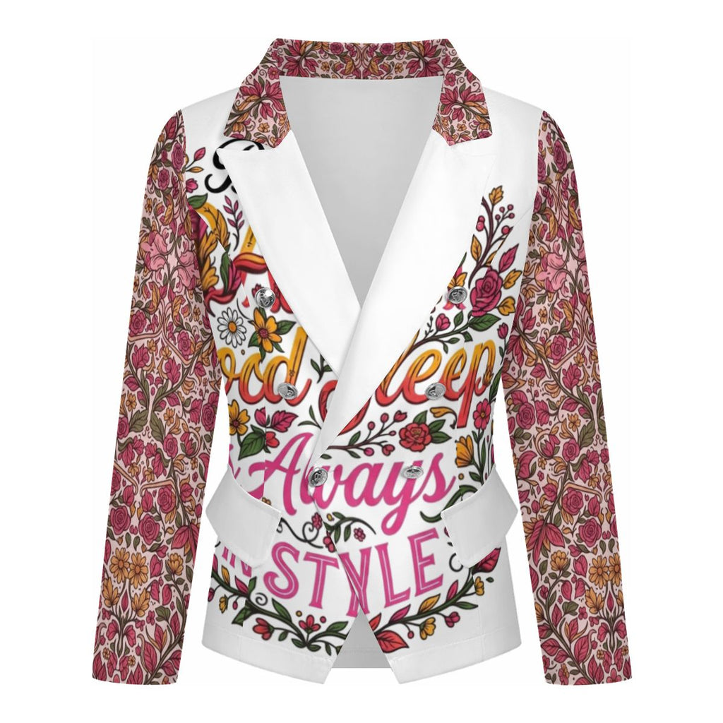 "DAMM Good Sleep is ALWAYS IN STYLE" Women's Casual Blazer