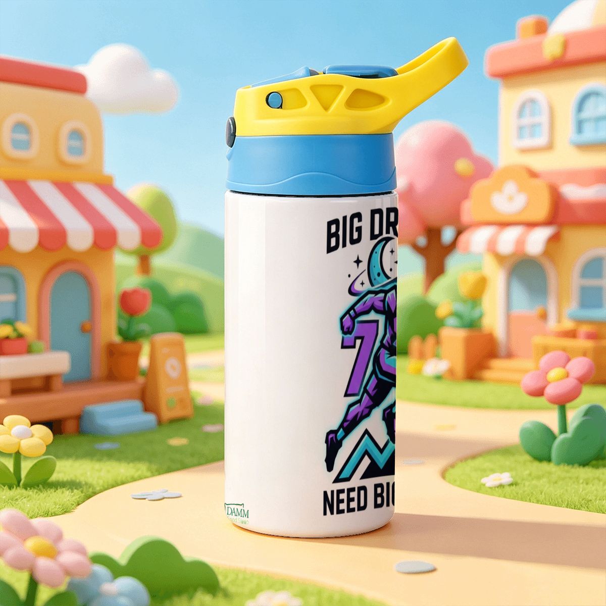 "Big Dreams Need Big Sleep" Kids Water Bottle