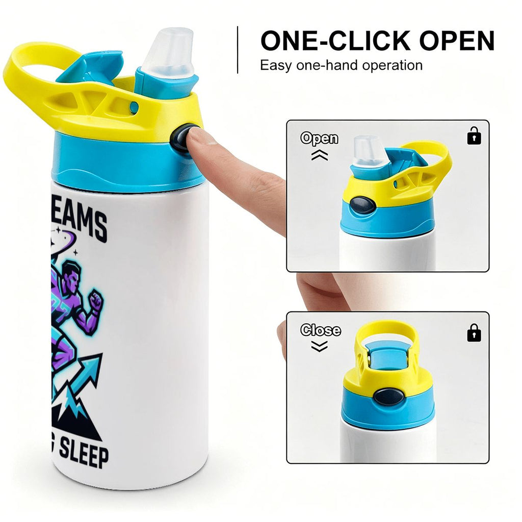 "Big Dreams Need Big Sleep" Kids Water Bottle