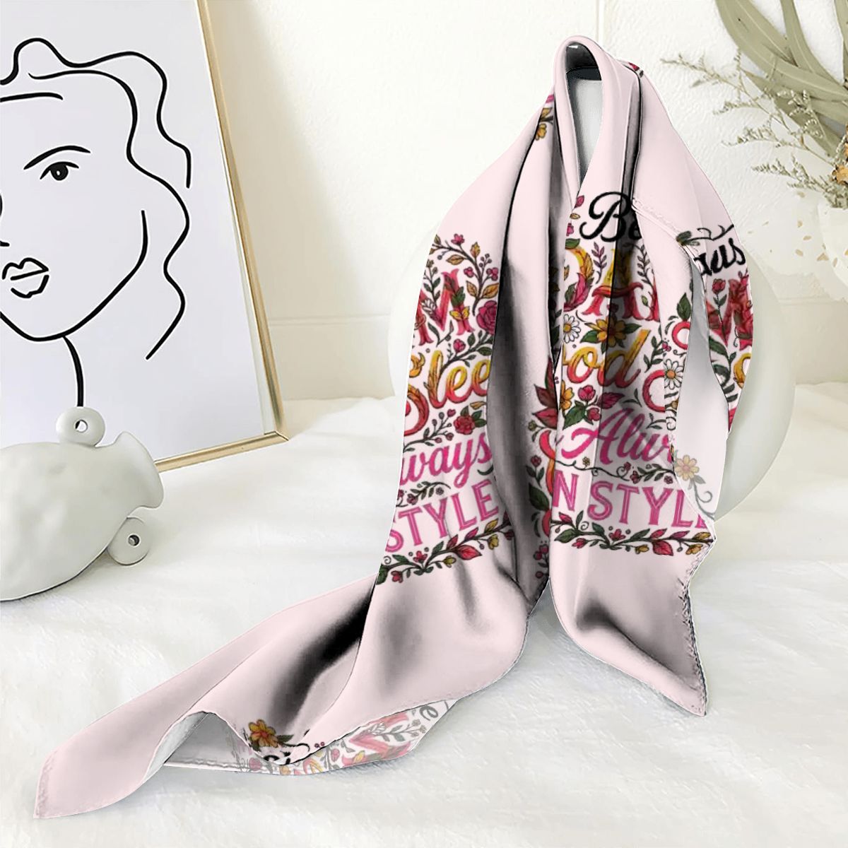 DAMM Good Sleep Is ALWAYS IN STYLE Square Bandana