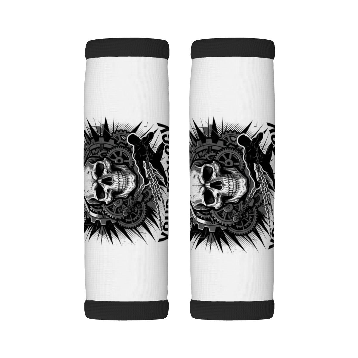 "Your Can't Out Hustle Your Biology" Luggage Handle Wrap Set of 2