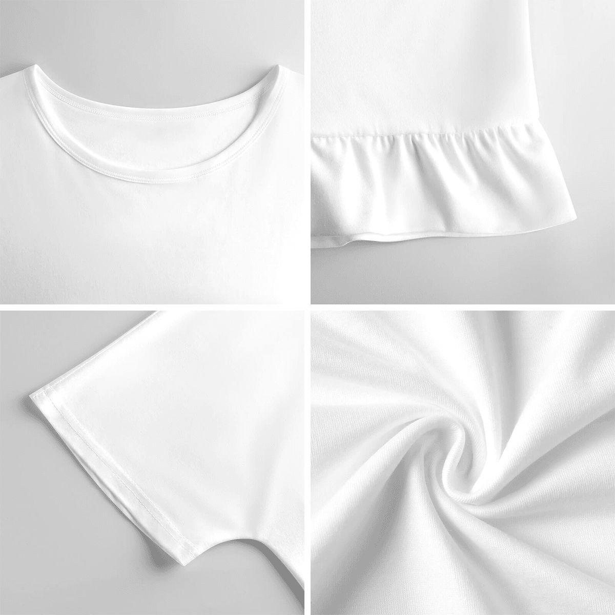 "DAMM Good Sleep" Women's Ruffle Hem Short Sleeve Tshirt