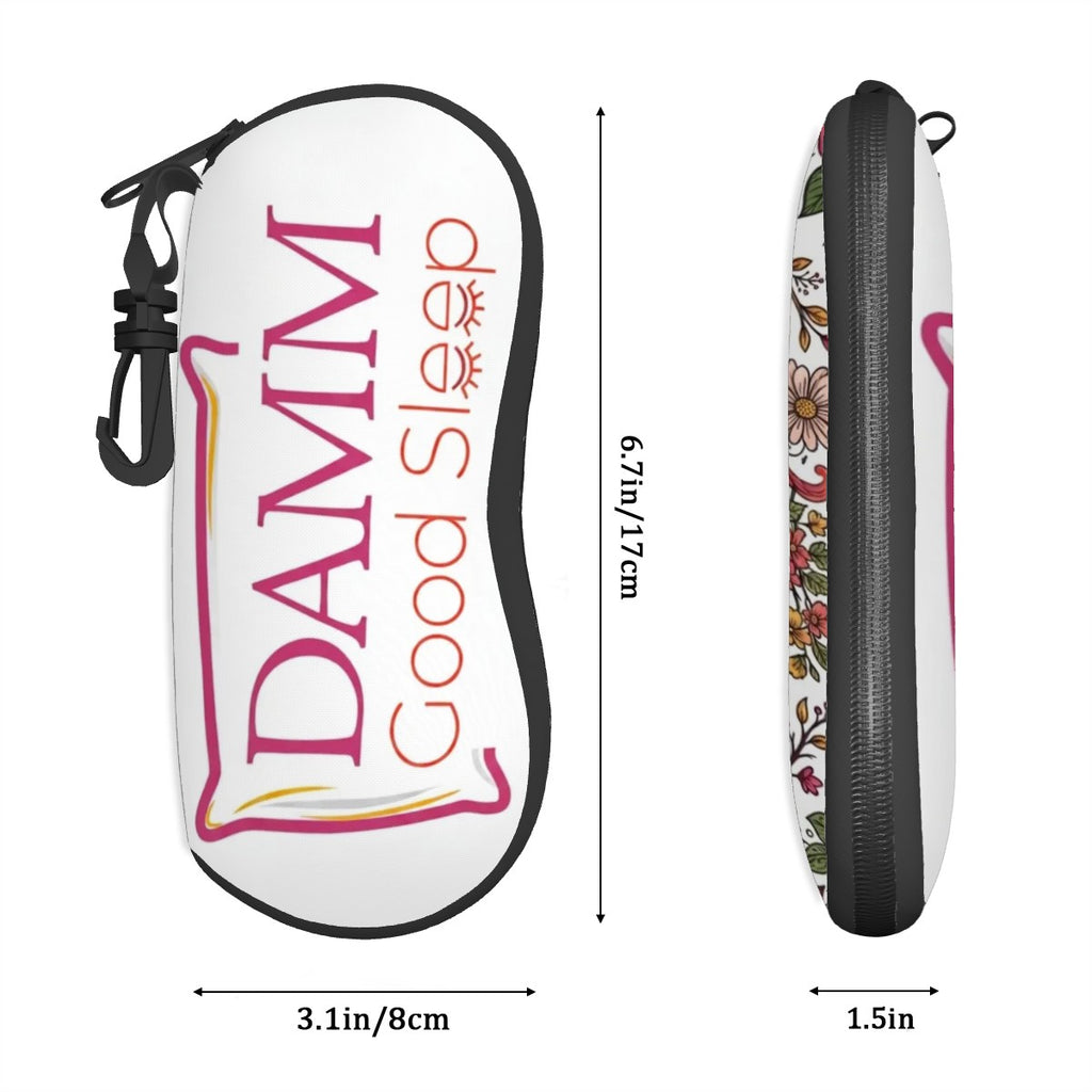 "DAMM Good Sleep" Ultra Light Zipper Eyeglass Case (Vertical)