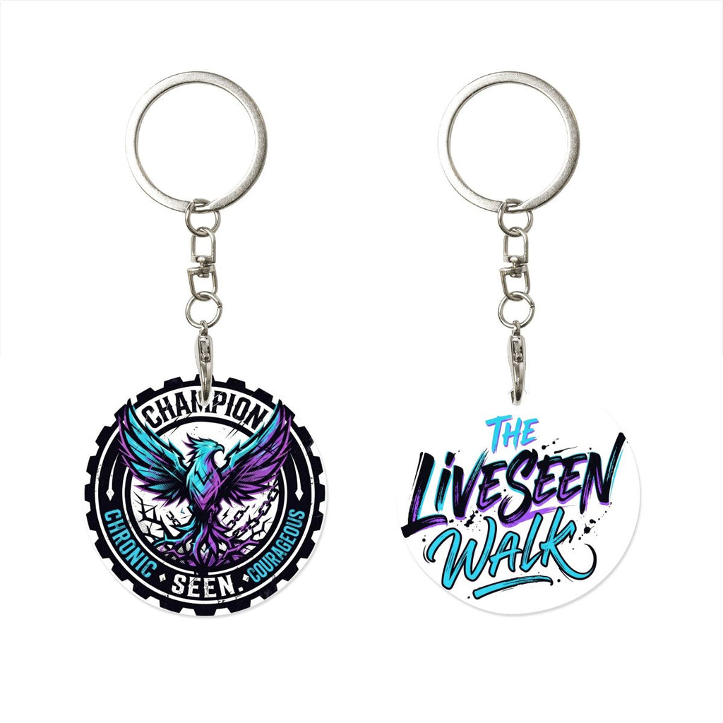 The LiveSeen Walk Round Metal Keychain
