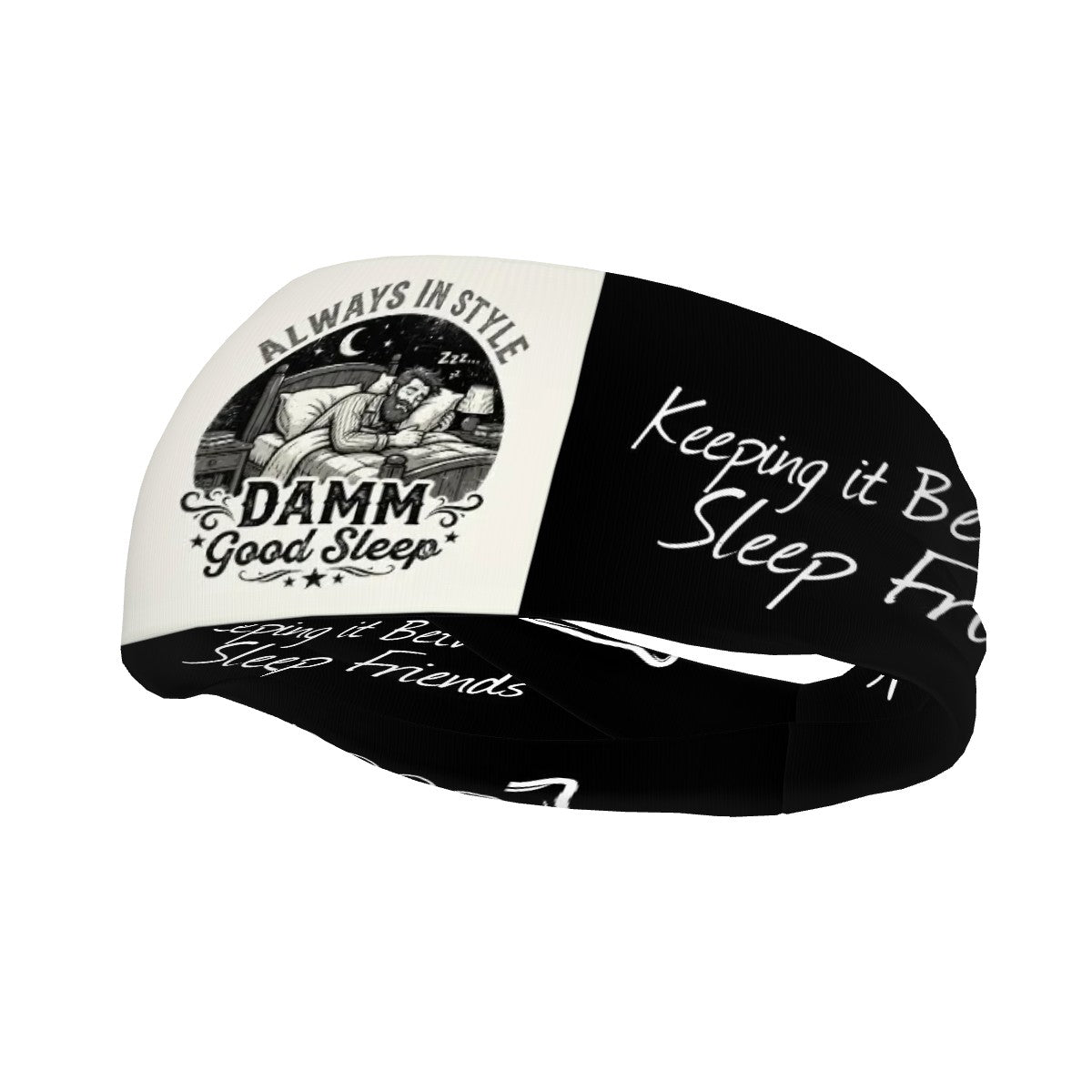 DAMM Good Sleep is Always in Style Men's Sports Headband Sweatband