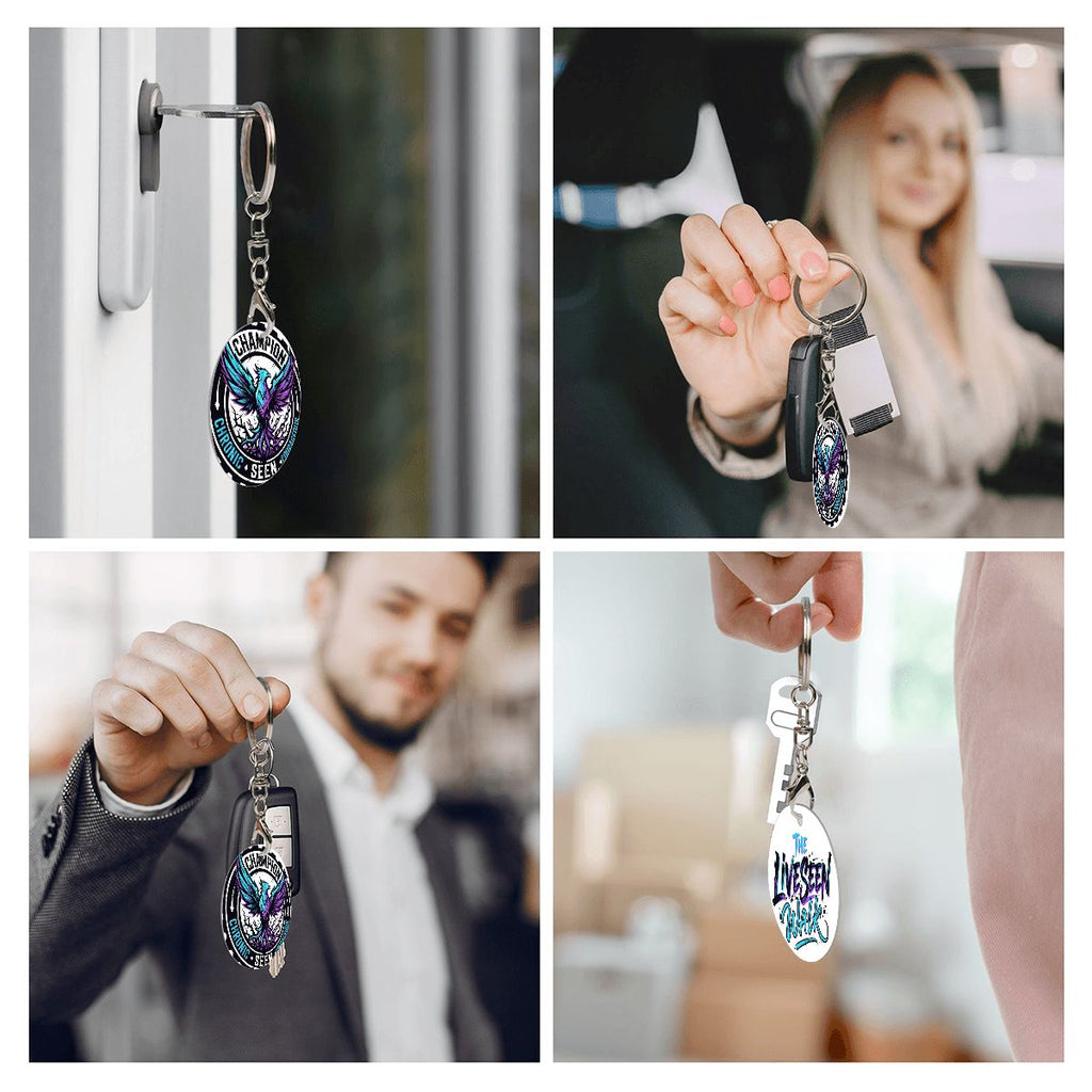 The LiveSeen Walk Round Metal Keychain