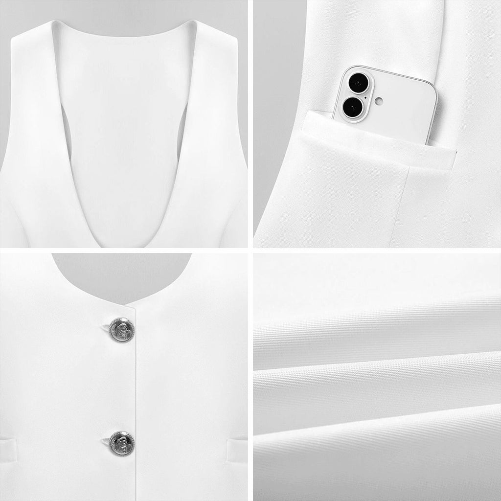 "DAMM Good Sleep is Always In Style" Women's Slim Fit Suit Vest