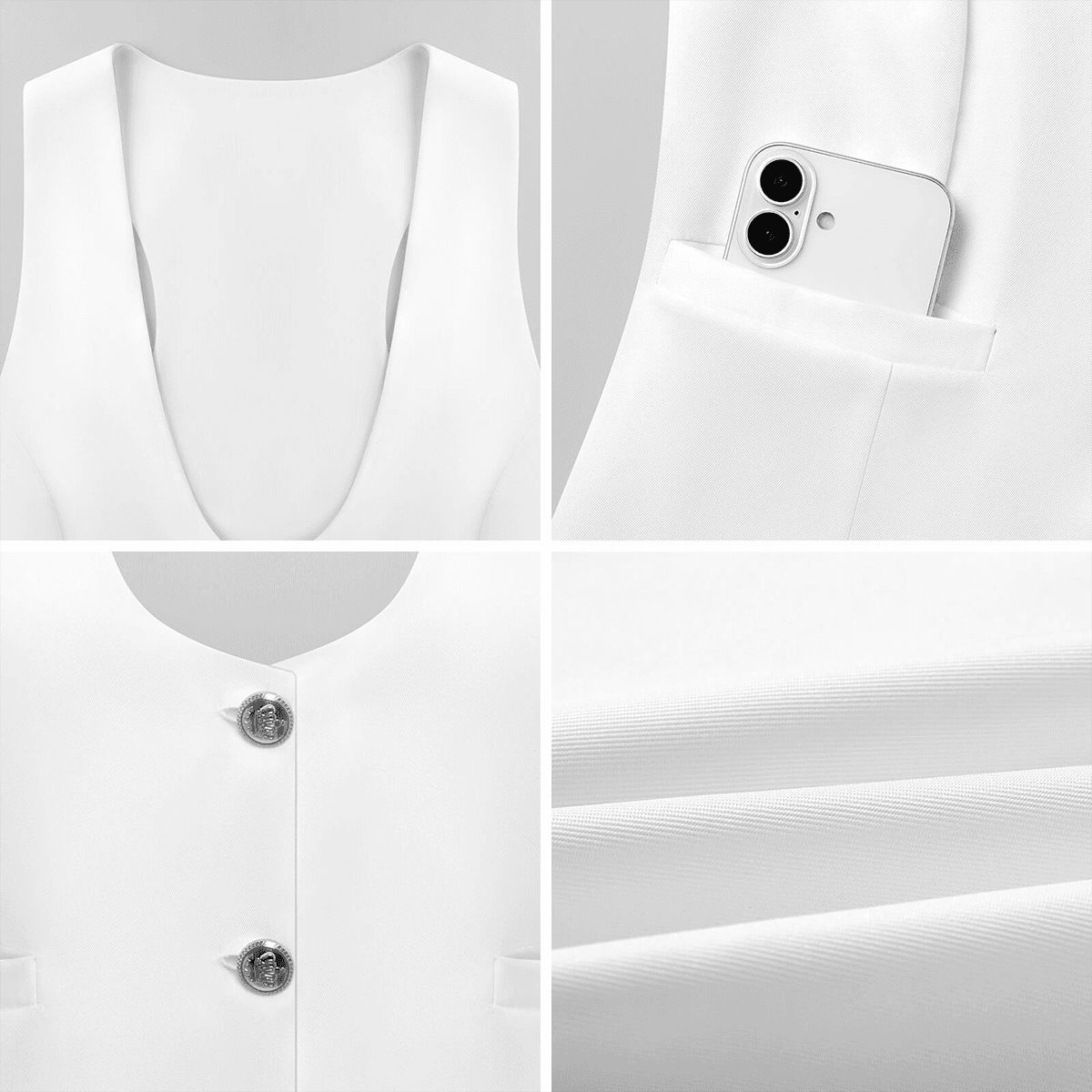 "DAMM Good Sleep is Always In Style" Women's Slim Fit Suit Vest