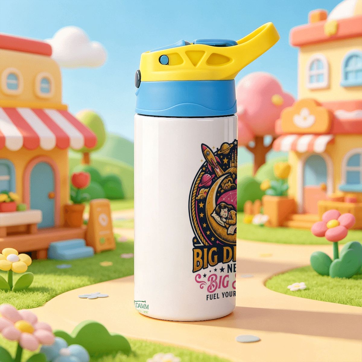 "Big Dreams Need Big Sleep" Kids Water Bottle