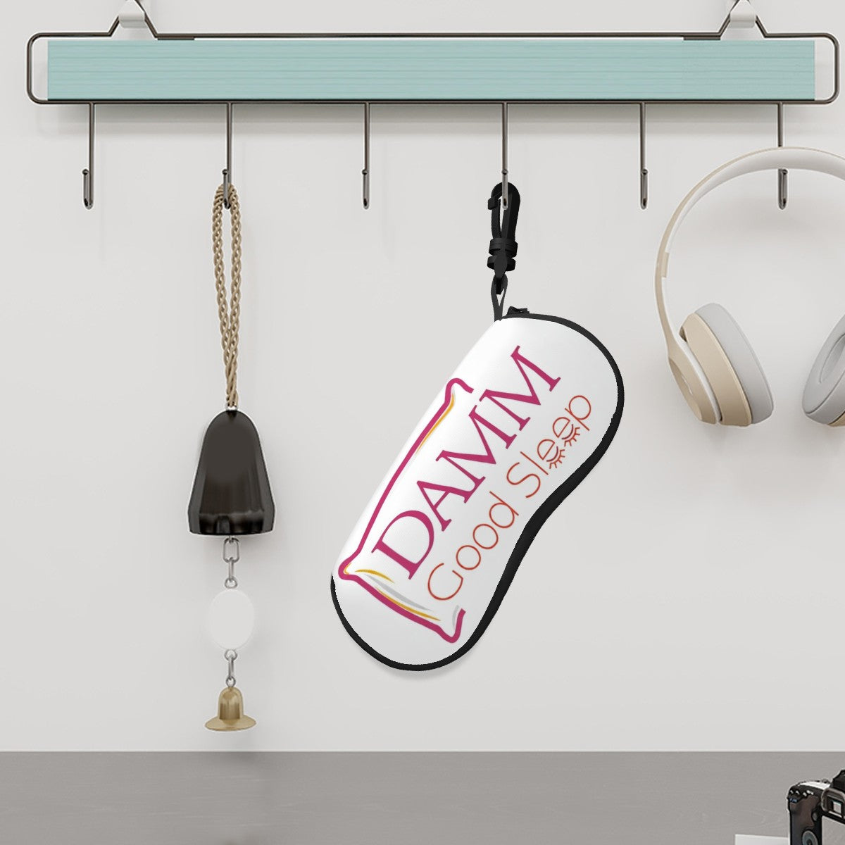 "DAMM Good Sleep" Ultra Light Zipper Eyeglass Case (Vertical)