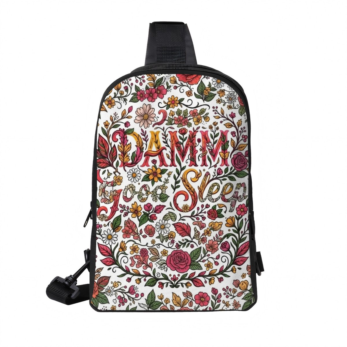 "DAMM Good Sleep" Double Layer Cross Body Bag Chest Bag