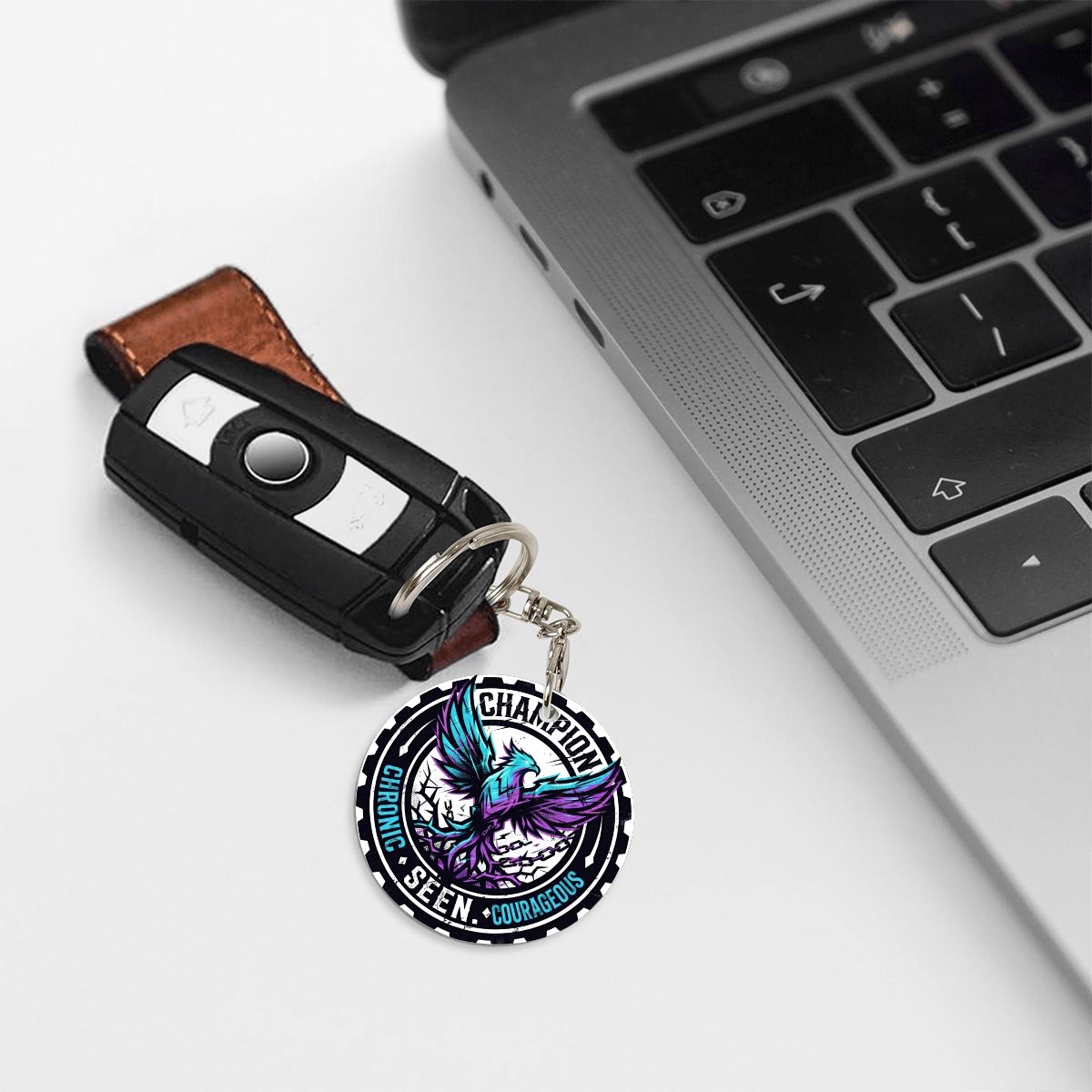 The LiveSeen Walk Round Metal Keychain