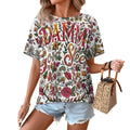 "DAMM Good Sleep" Women's Ruffle Hem Short Sleeve Tshirt