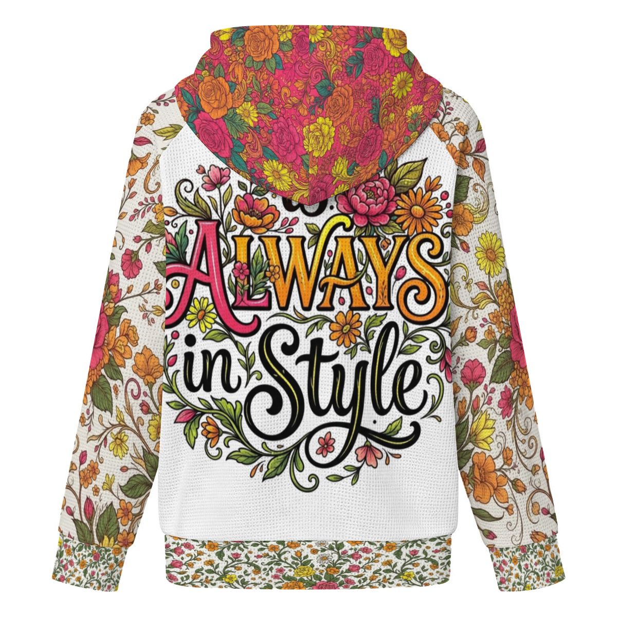 Because DAMM Good Sleep is Always in Style Women's Full Zip Waffle Knit Hoodie
