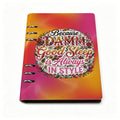 "DAMM Good Sleep is Always In Style - Flaunt Your ZZZs" A5 Binder Notebook  PU Leather Refillable Journal