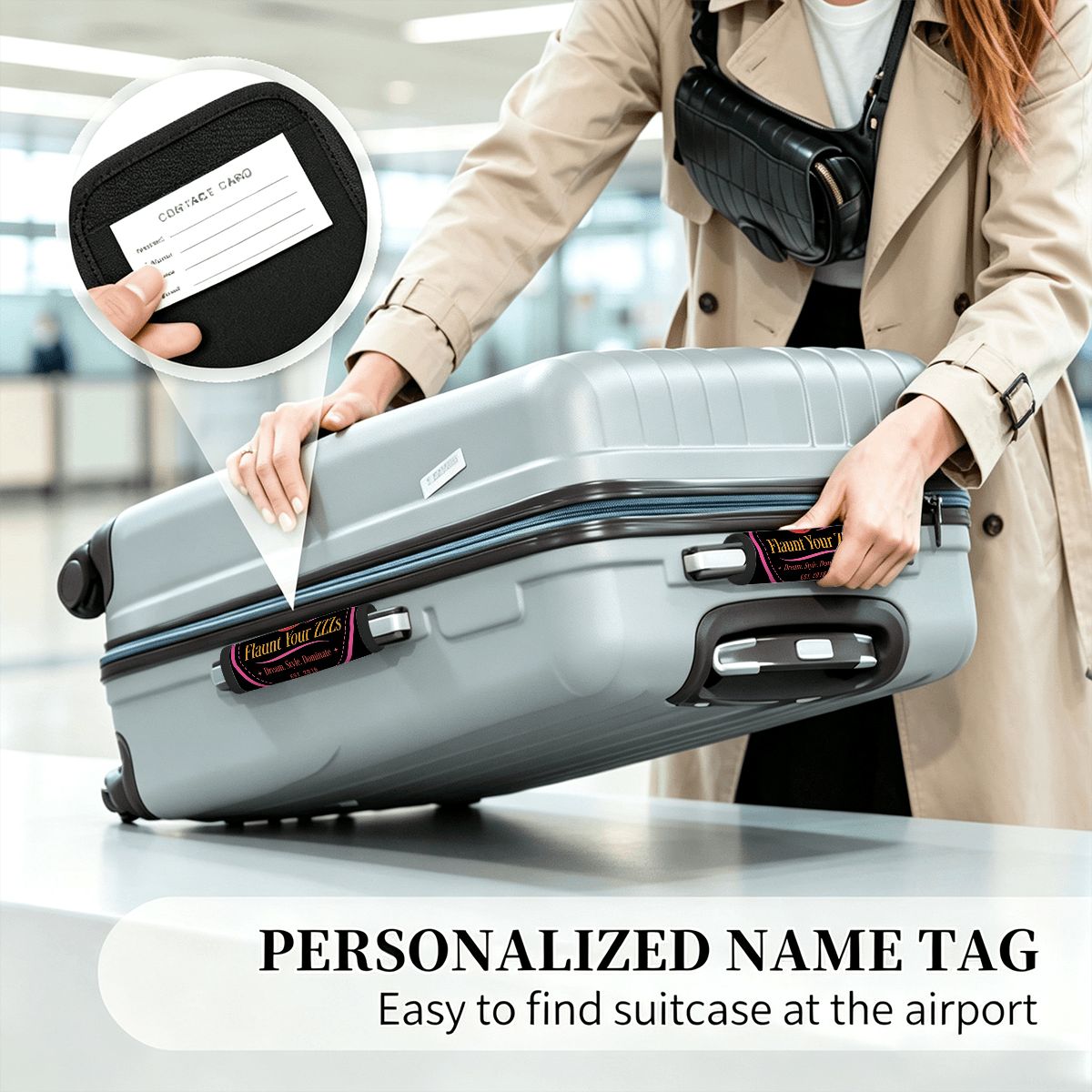 Flaunt Your ZZZs Luggage Handle Wrap Set of 2