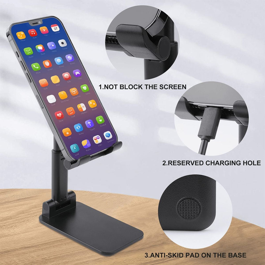 "You Can't Out Hustle Your Biology" Foldable Phone Stand for Desk and Travel