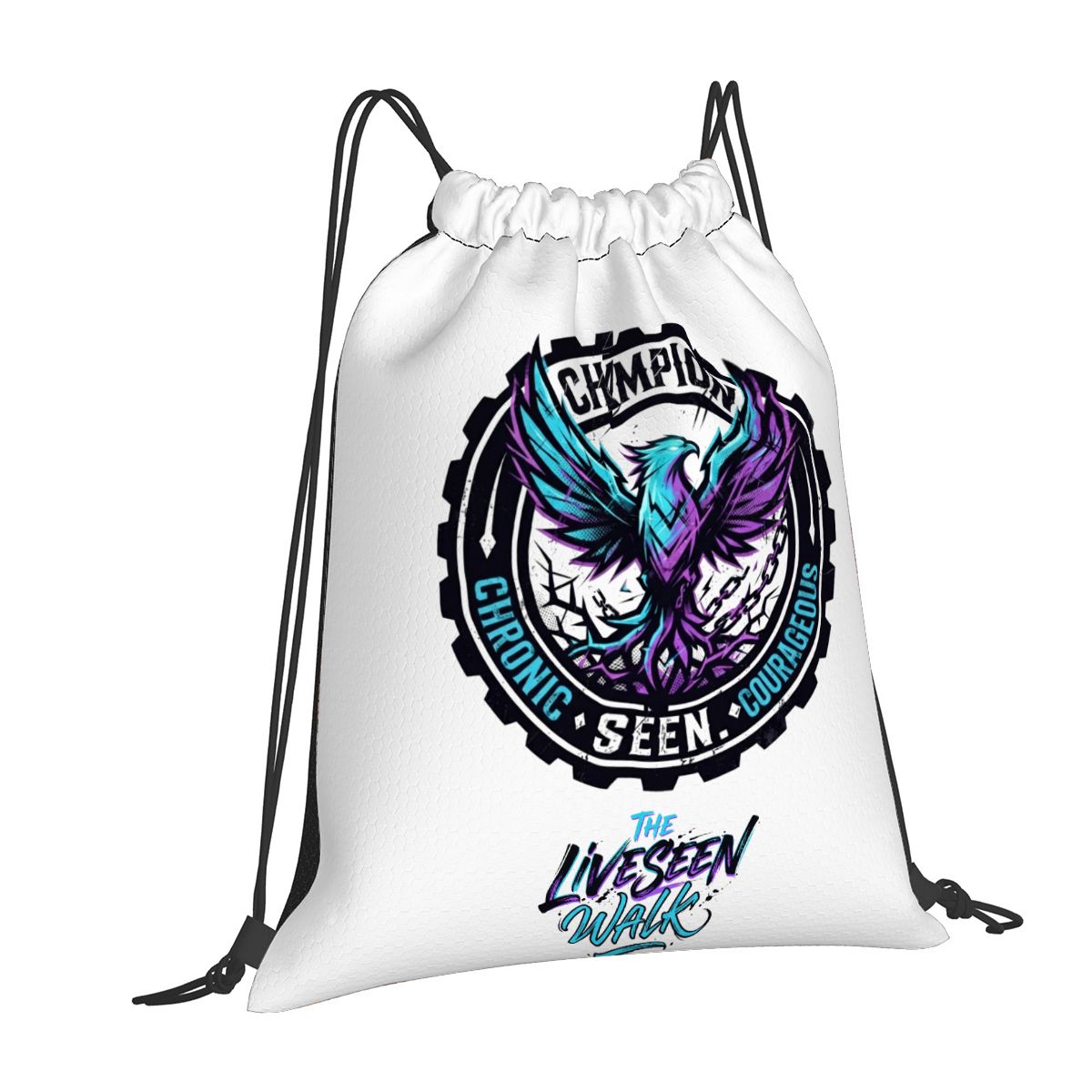 The LiveSeen Walk Draw String Back Bag