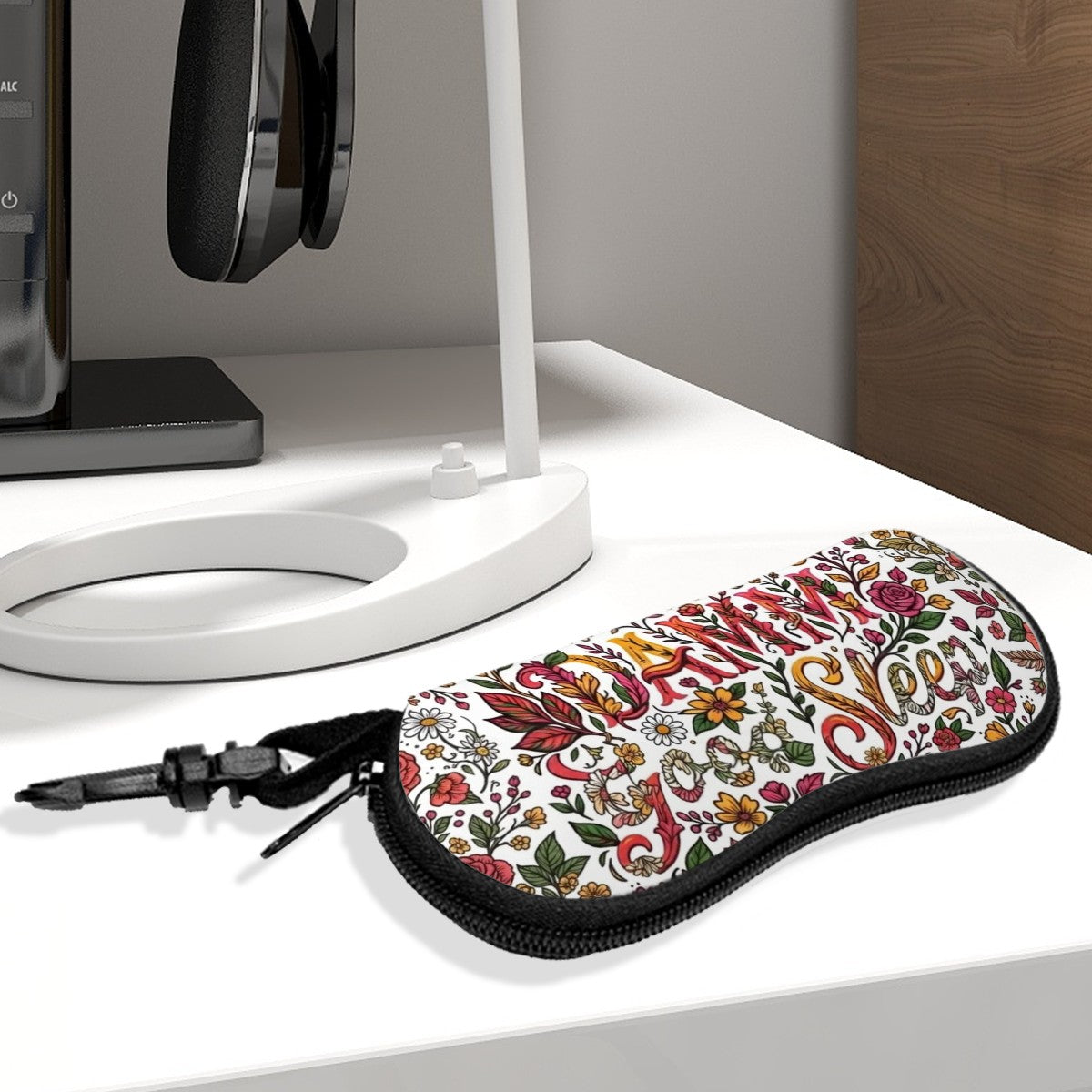 "DAMM Good Sleep" Ultra Light Zipper Eyeglass Case (Vertical)