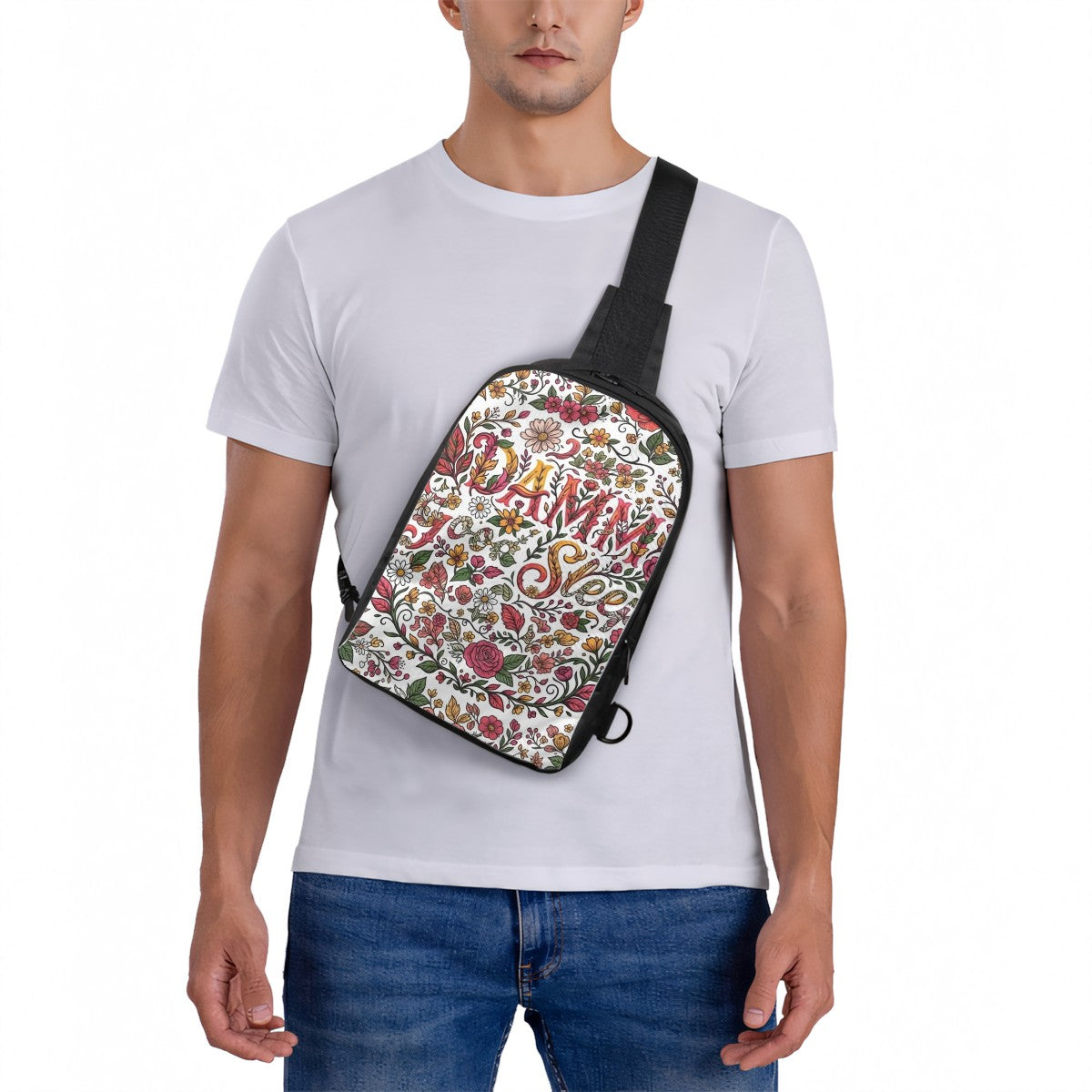 "DAMM Good Sleep" Double Layer Cross Body Bag Chest Bag