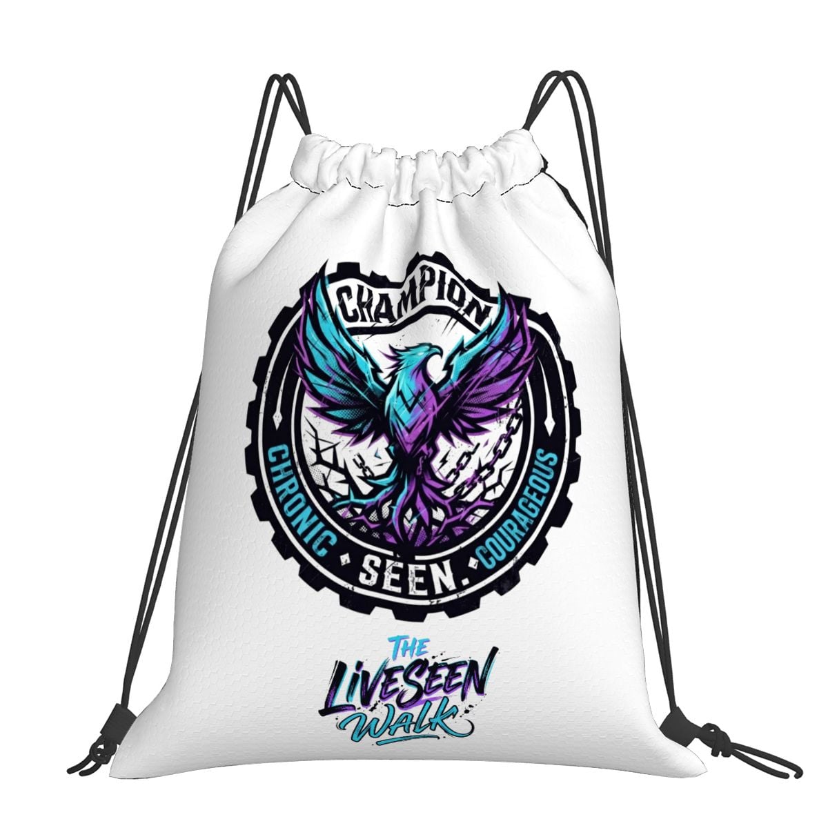 The LiveSeen Walk Draw String Back Bag