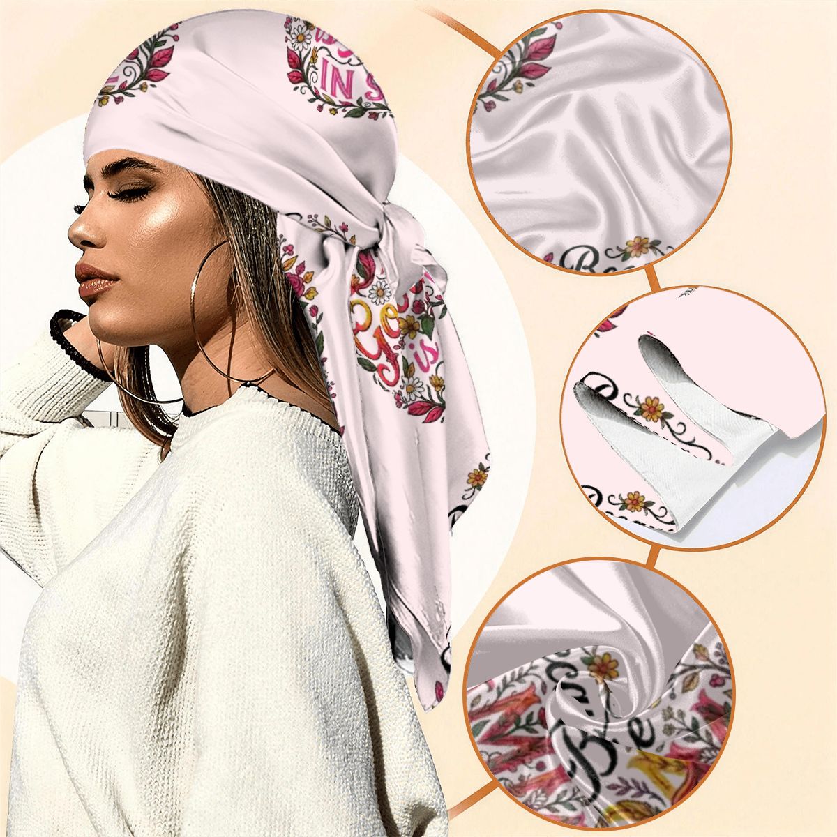 DAMM Good Sleep Is ALWAYS IN STYLE Square Bandana