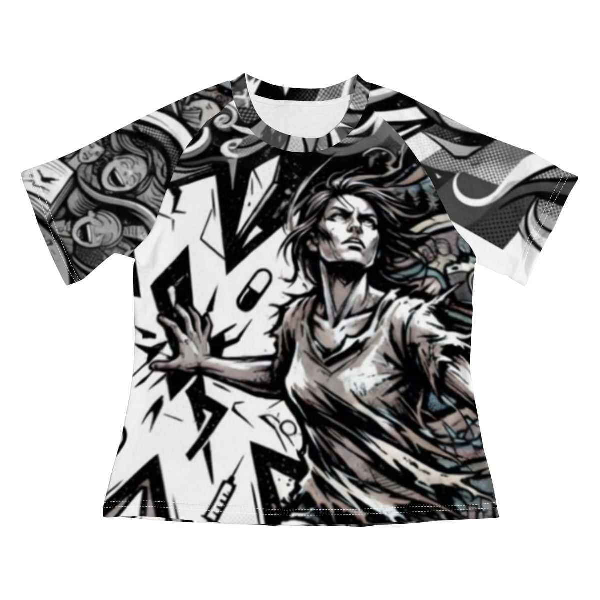 My Story is More than My Diagnosis Women's Raglan Slim Fit TShirt
