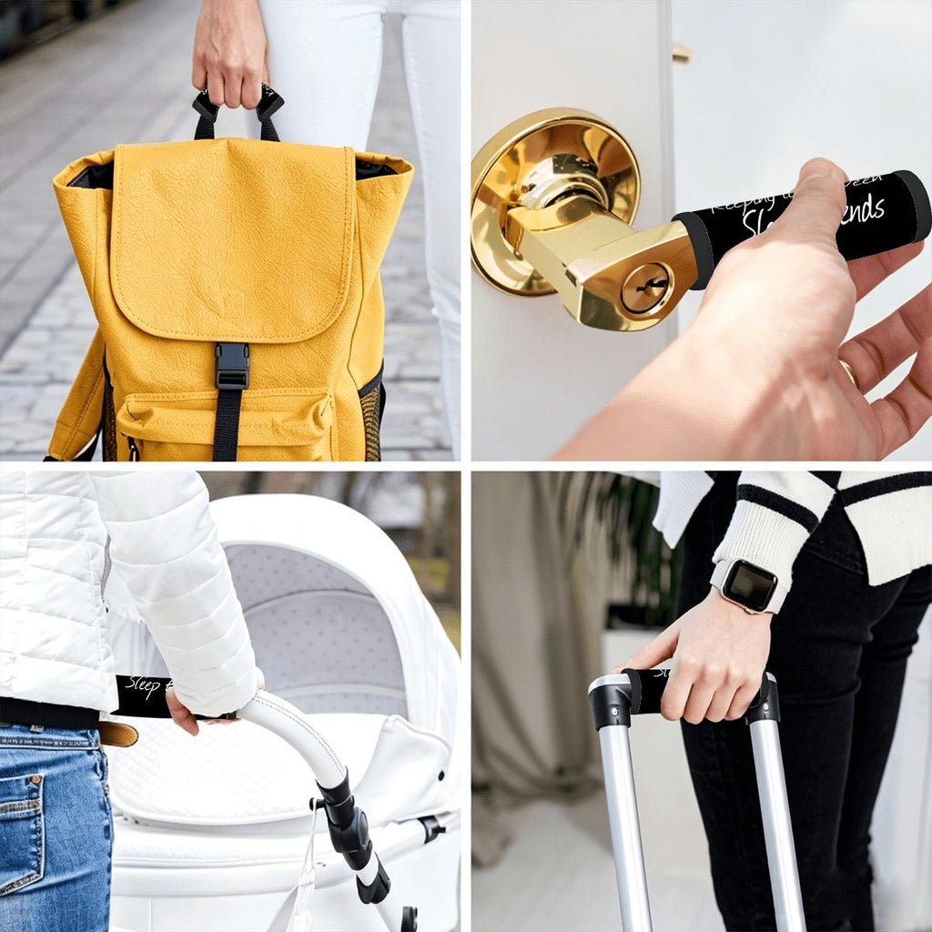 "Keeping it Between Sleep Friends" Luggage Handle Wrap Set of 2