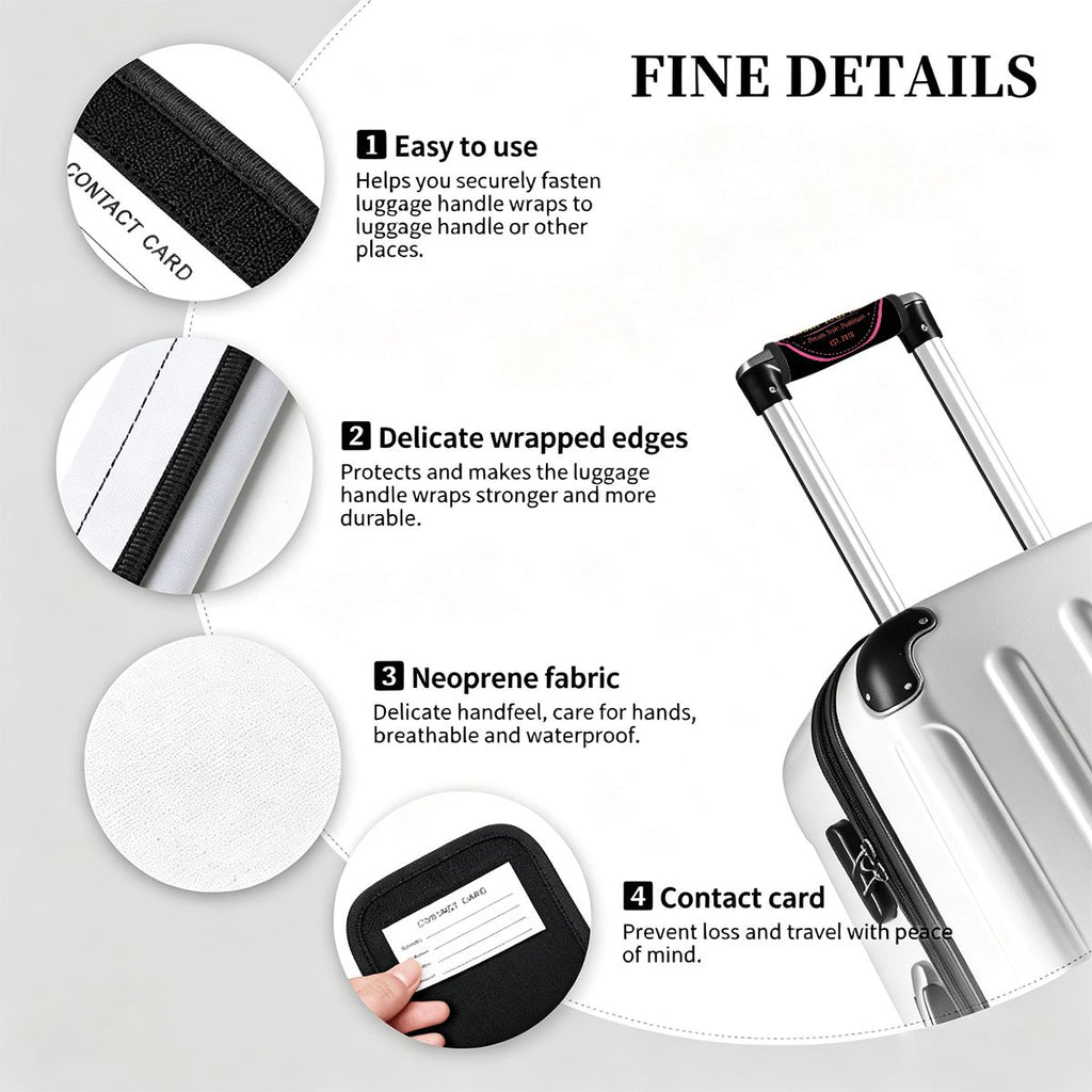 Flaunt Your ZZZs Luggage Handle Wrap Set of 2