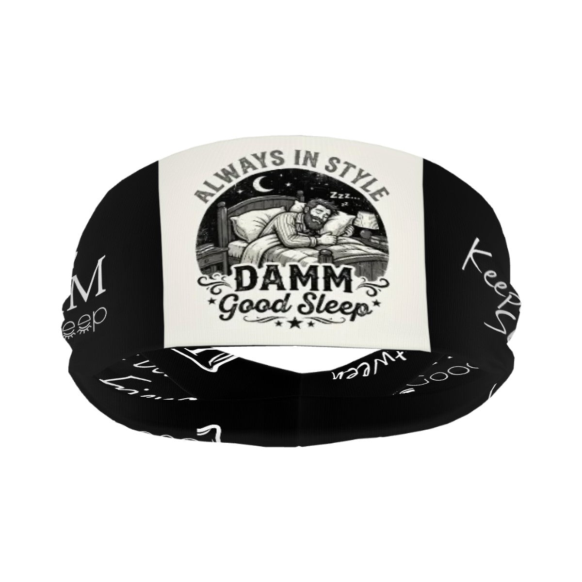 DAMM Good Sleep is Always in Style Men's Sports Headband Sweatband