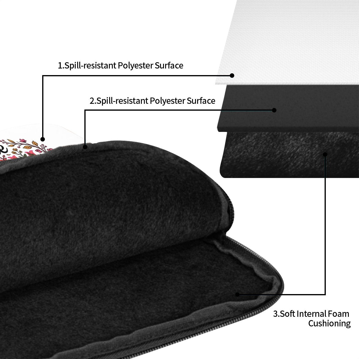 "Because DAMM Good Sleep is Always in Style" Shockproof Portable Laptop Bag