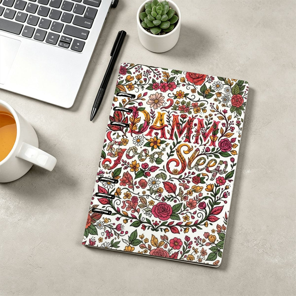 "DAMM Good Sleep" A5 Binder Notebook  PU Leather Refillable Journal