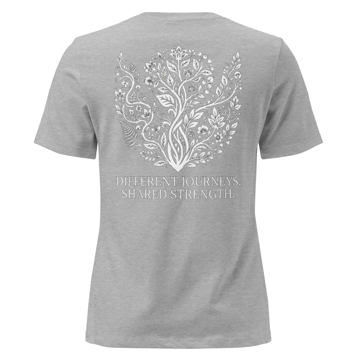 The LiveSeen Walk - Different Journeys Shared Strength Women's Relaxed T-Shirt