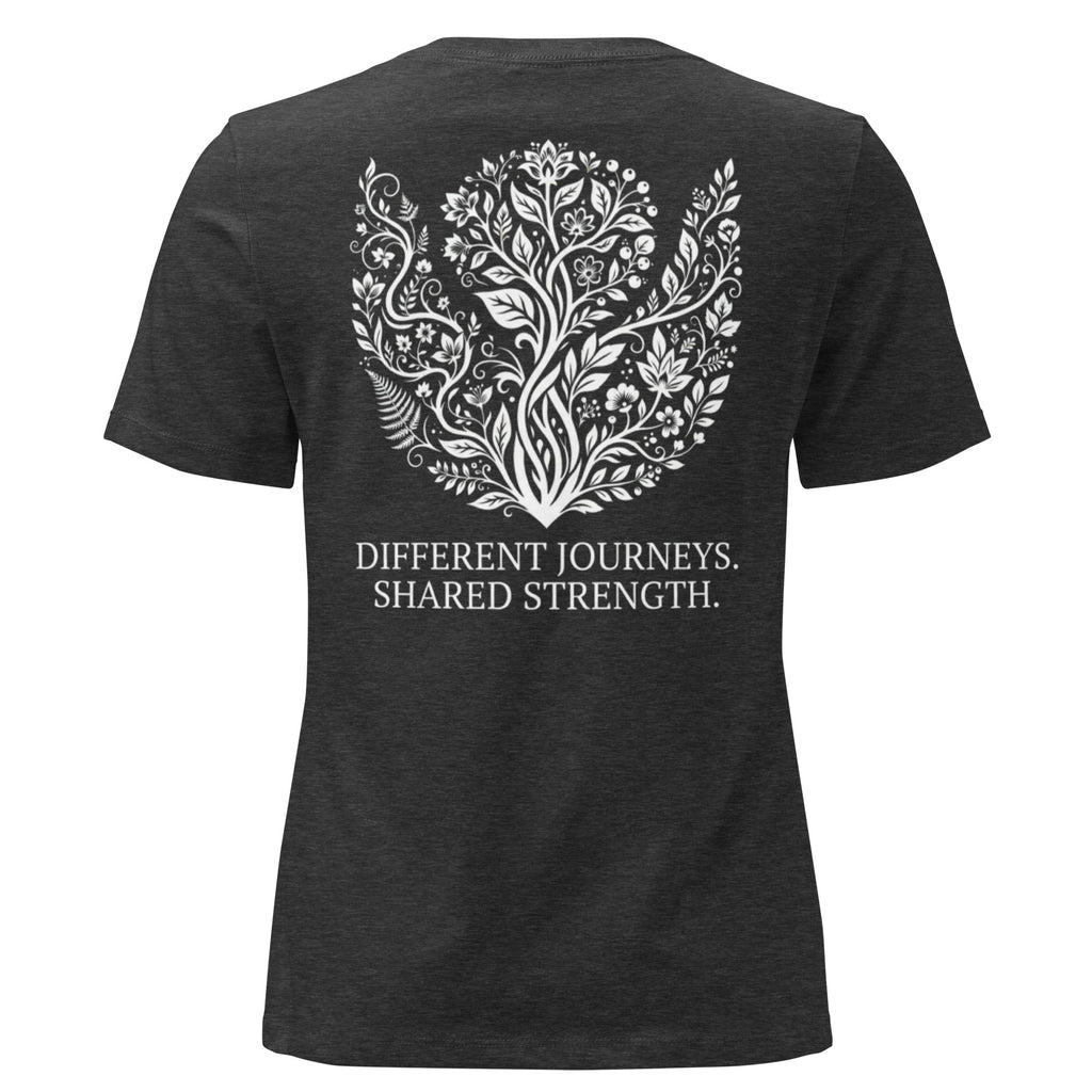 The LiveSeen Walk - Different Journeys Shared Strength Women's Relaxed T-Shirt