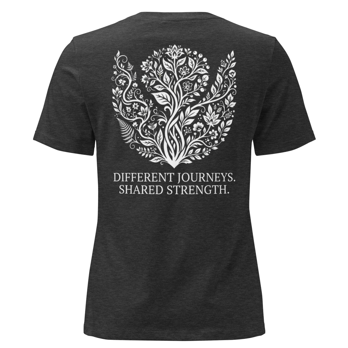 The LiveSeen Walk - Different Journeys Shared Strength Women's Relaxed T-Shirt