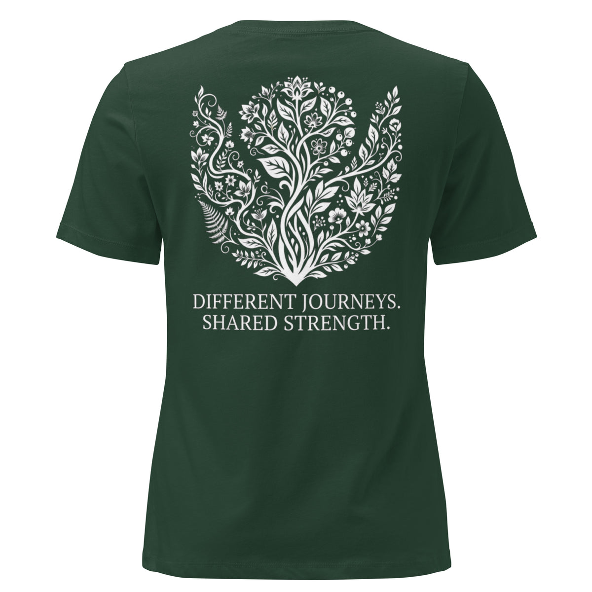 The LiveSeen Walk - Different Journeys Shared Strength Women's Relaxed T-Shirt