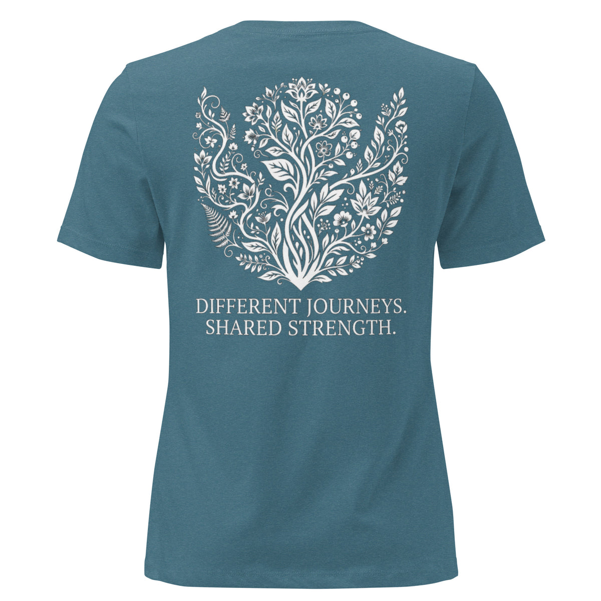 The LiveSeen Walk - Different Journeys Shared Strength Women's Relaxed T-Shirt