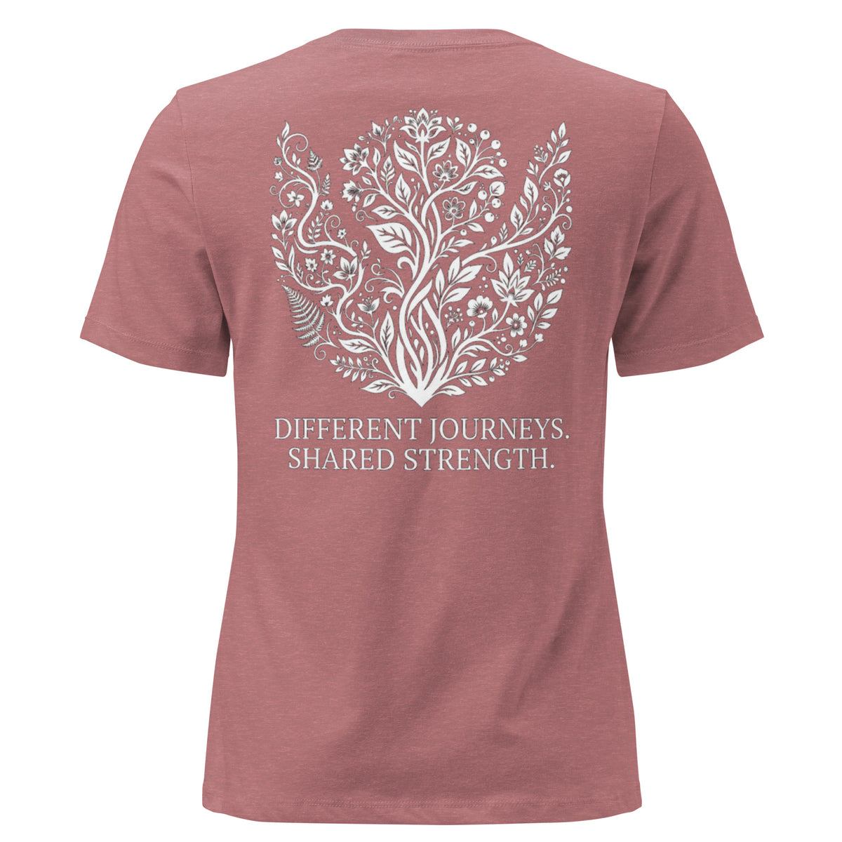 The LiveSeen Walk - Different Journeys Shared Strength Women's Relaxed T-Shirt