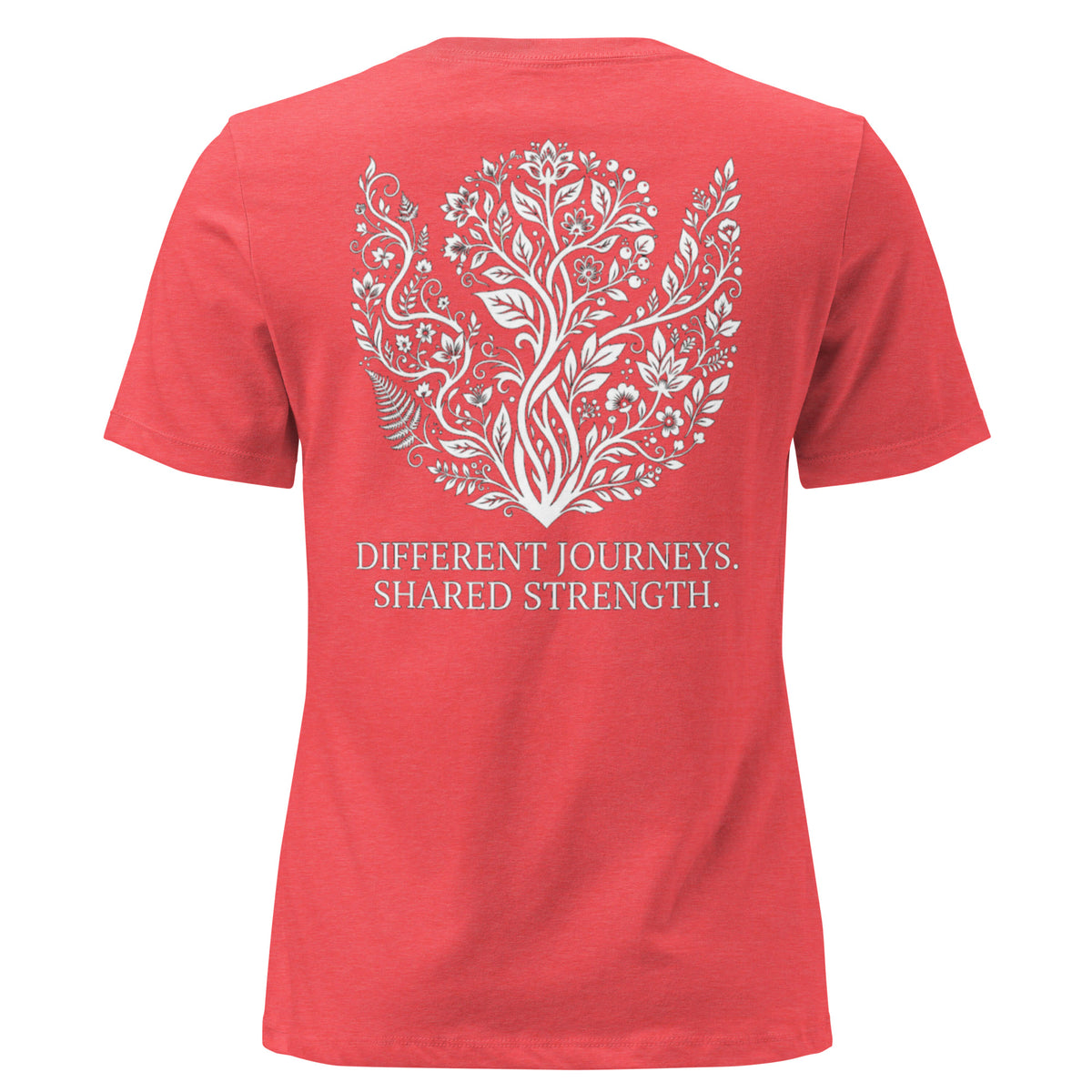 The LiveSeen Walk - Different Journeys Shared Strength Women's Relaxed T-Shirt