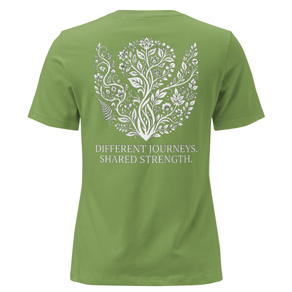 The LiveSeen Walk - Different Journeys Shared Strength Women's Relaxed T-Shirt
