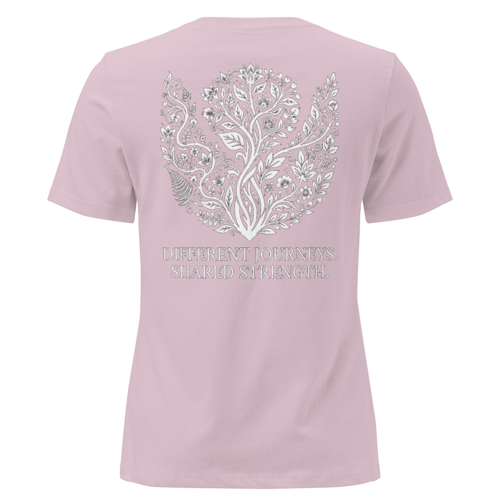 The LiveSeen Walk - Different Journeys Shared Strength Women's Relaxed T-Shirt