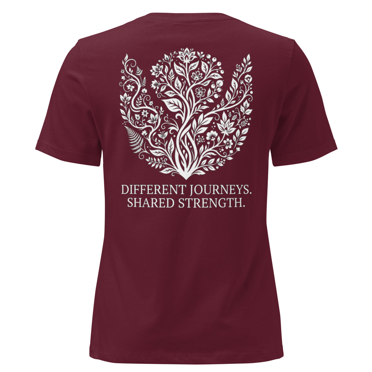 The LiveSeen Walk - Different Journeys Shared Strength Women's Relaxed T-Shirt