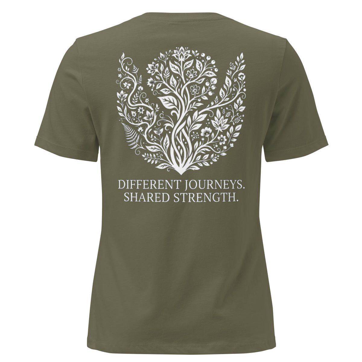 The LiveSeen Walk - Different Journeys Shared Strength Women's Relaxed T-Shirt