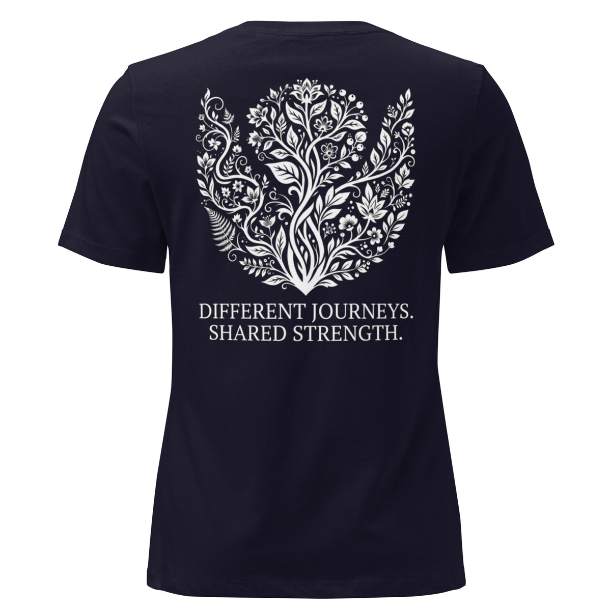 The LiveSeen Walk - Different Journeys Shared Strength Women's Relaxed T-Shirt