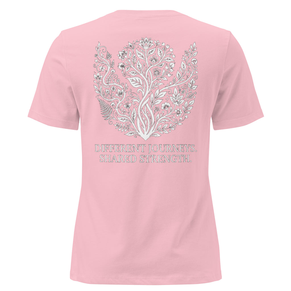 The LiveSeen Walk - Different Journeys Shared Strength Women's Relaxed T-Shirt